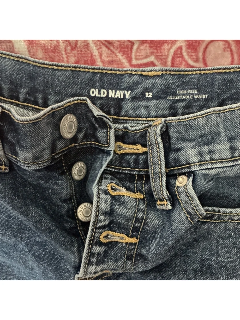 Set of 3 Girls' Denim Shorts, Sizes 10/12 and 12, Adjustable Waist